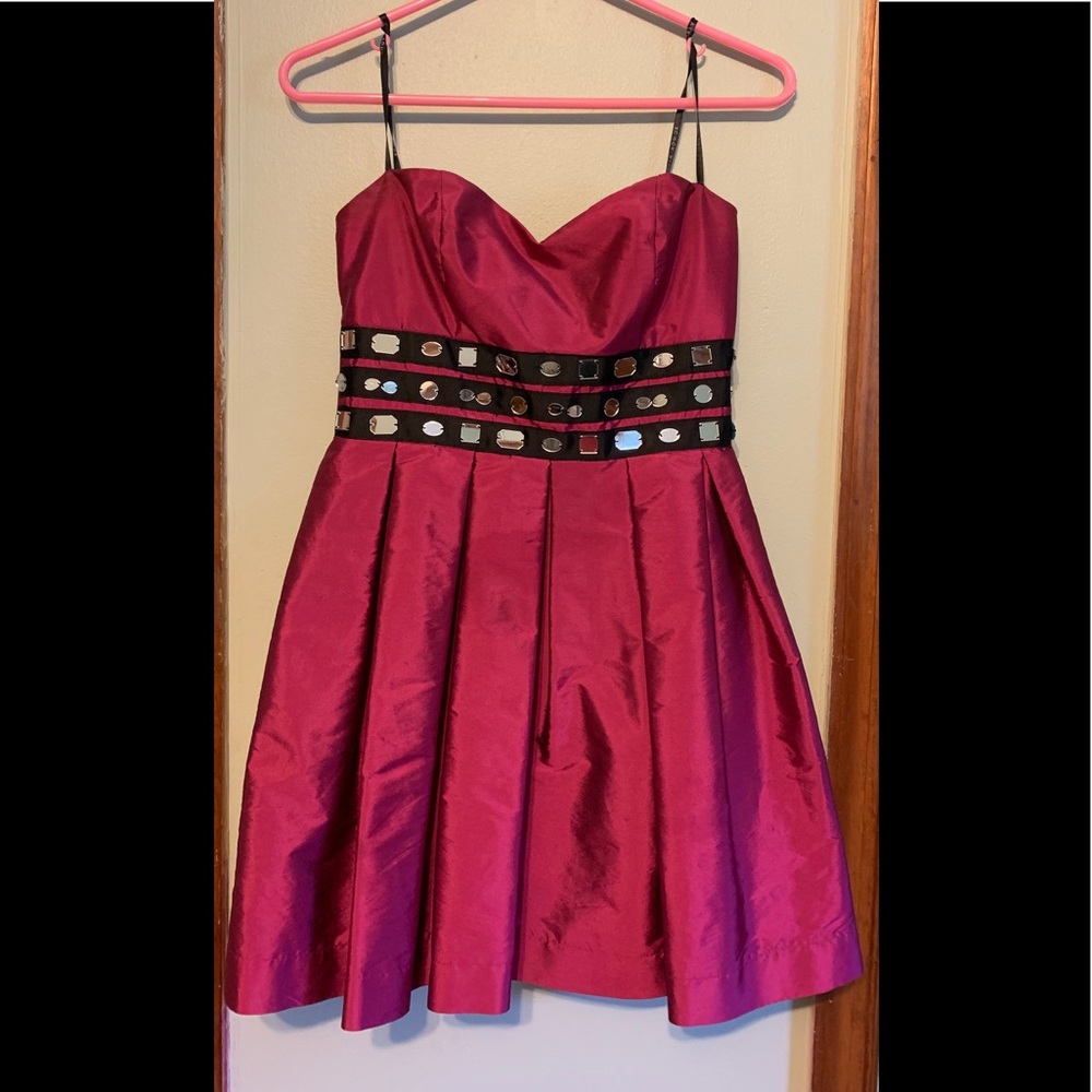 Pink short cocktail dress